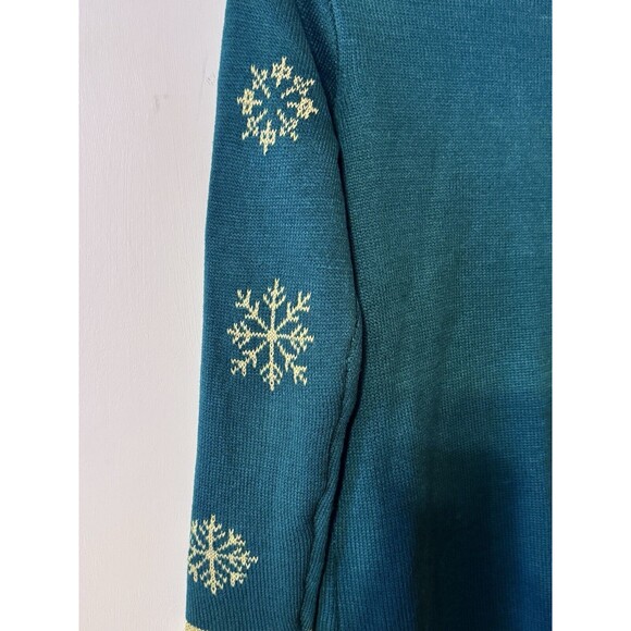 United States Sweater Women's Ugly Christmas Tree Green Holiday Size Medium - Picture 4 of 12
